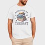 Books Are My Therapy, Tricou Barbati (Unisex)