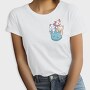Colored Cats Pocket, Tricou Femei