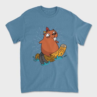 Surfing Beaver, Tricou Barbati (Unisex)