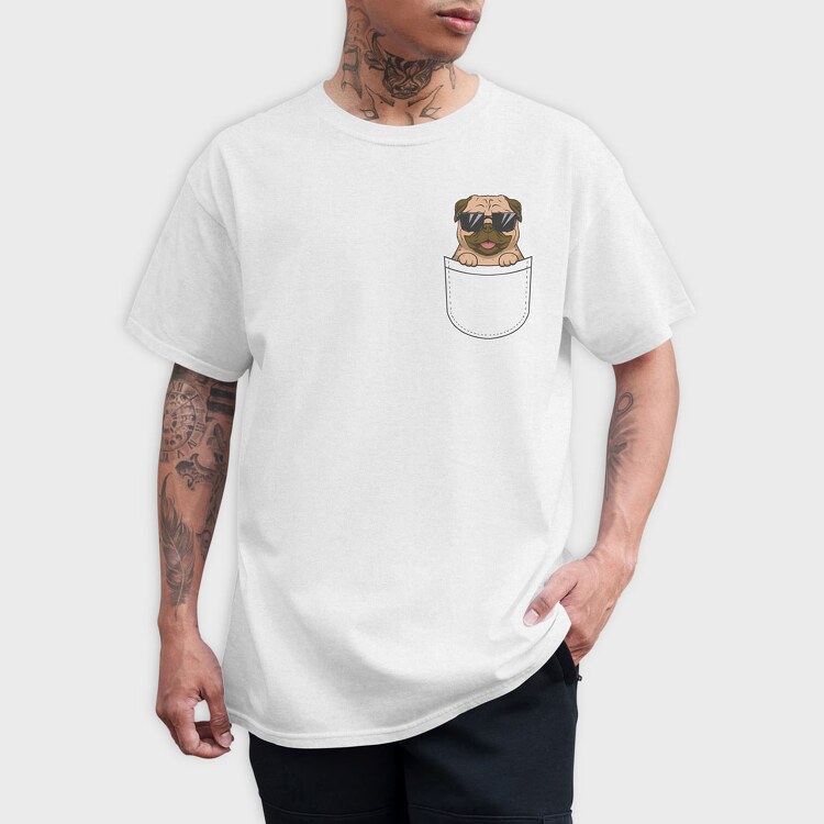 Dog in a Pocket, Tricou Barbati (Unisex)