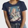 Cute Girl With Rabbit, Tricou Femei