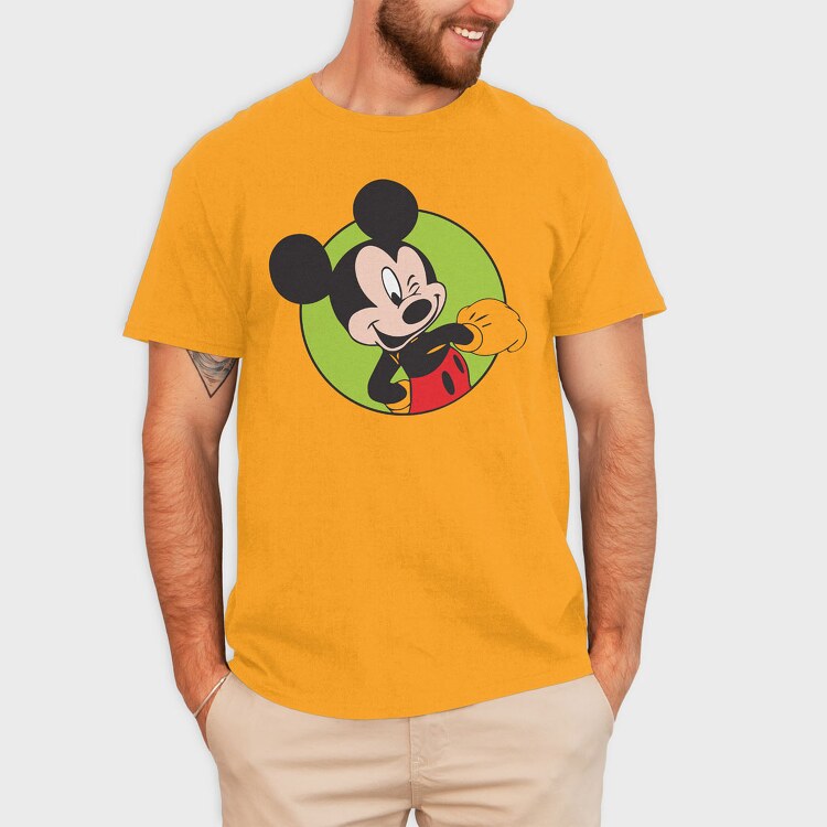 Cartoon Retro Mickey Mouse 2, Tricou Barbati (Unisex)