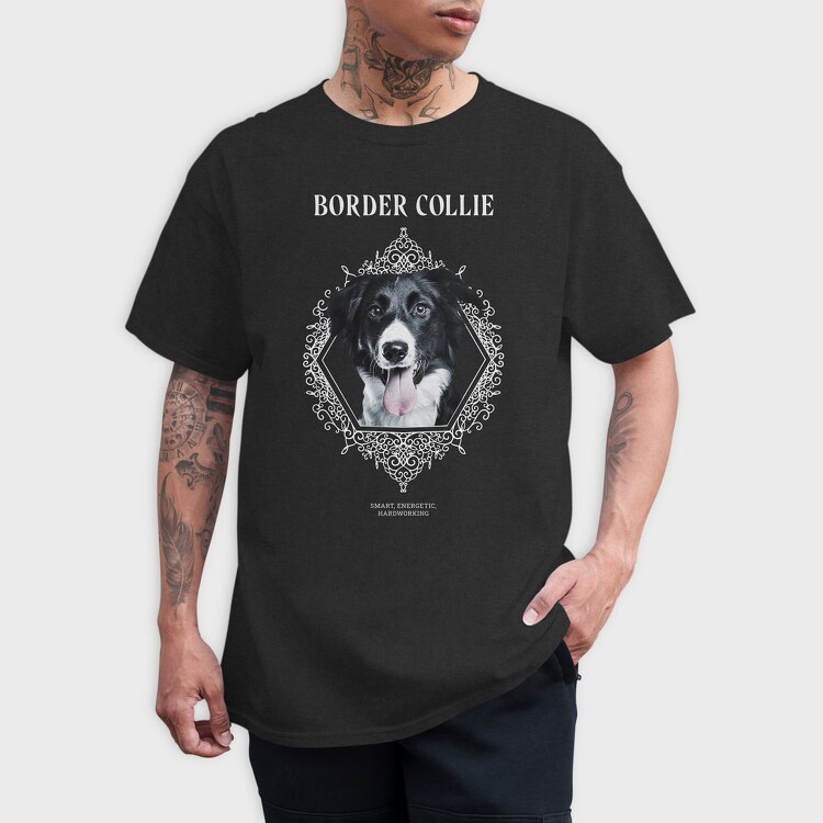 Border Collie, Tricou Barbati (Unisex)
