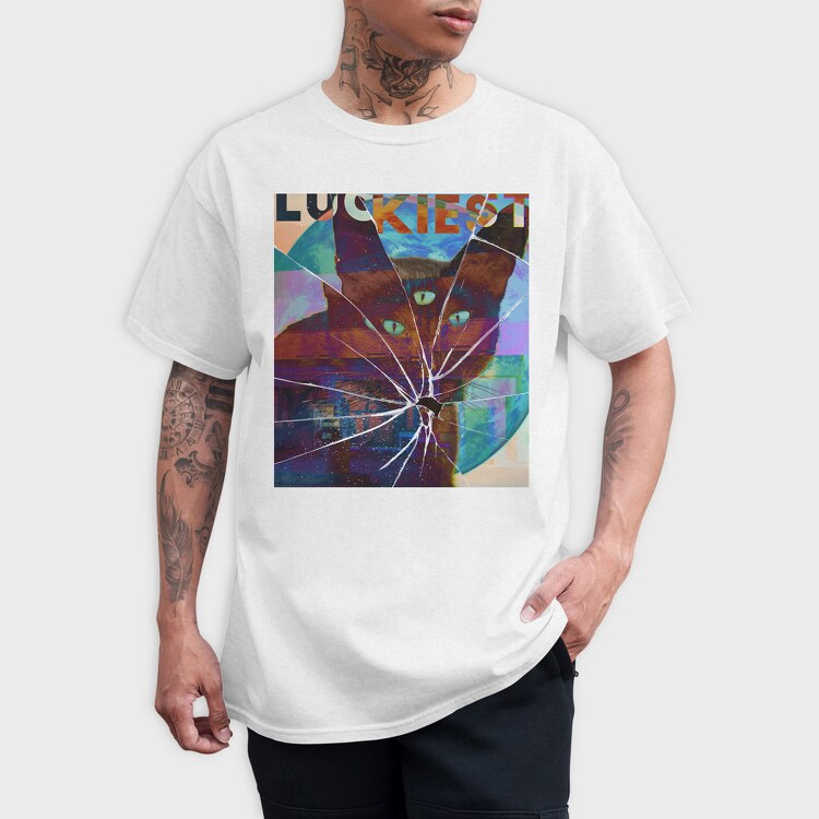 Broken Glass Luckiest, Tricou Barbati (Unisex)