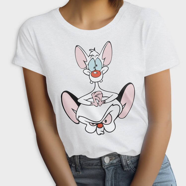 Cartoon Retro Pinky and Cerebro 1, Tricou Femei