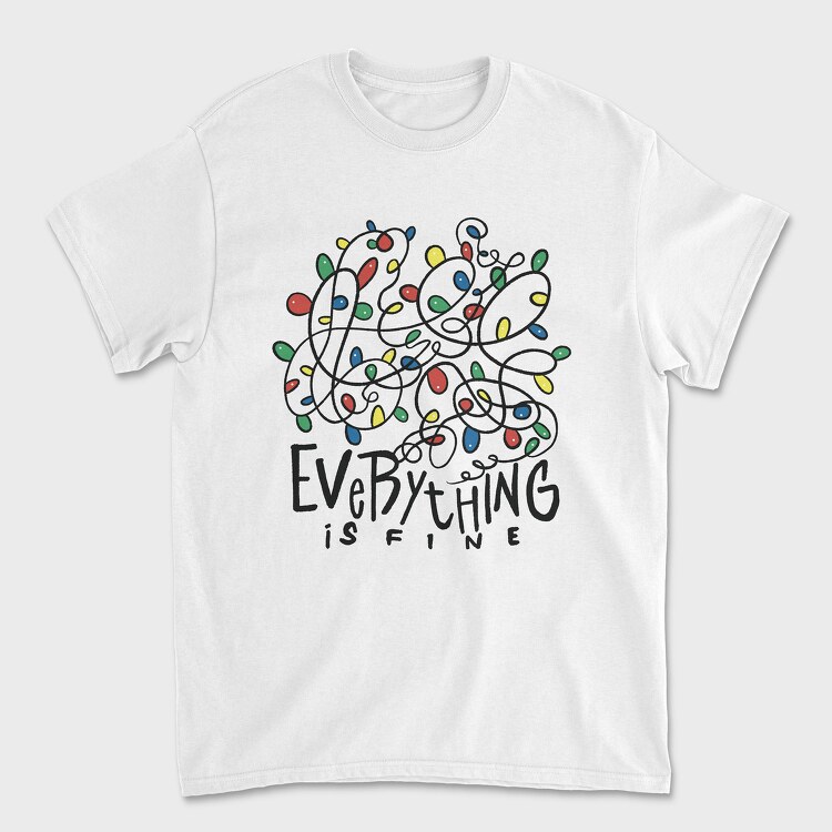 Everything Is Fine Christmas, Tricou Barbati (Unisex)