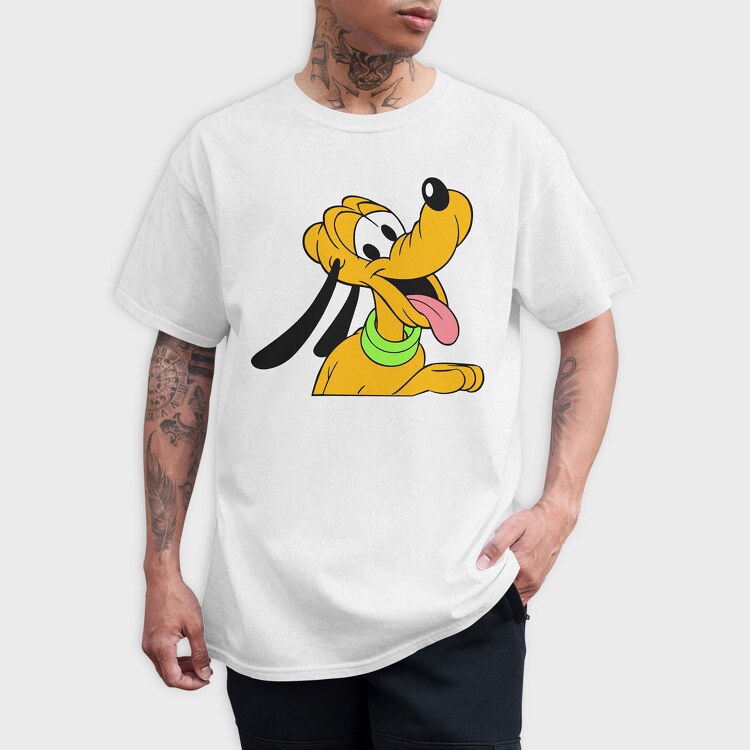Cartoon Retro Pluto 1, Tricou Barbati (Unisex)