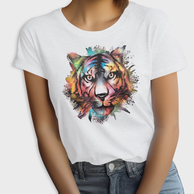 Watercolor Tiger, Tricou Femei
