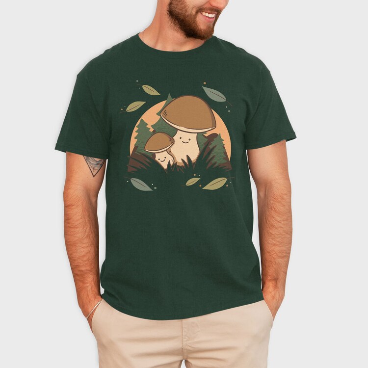 Cute Mushrooms, Tricou Barbati (Unisex)