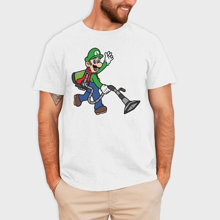 Luigi Poltergust, Tricou Barbati (Unisex)