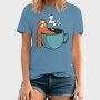 Sloth Coffee Hot Tub, Tricou Barbati (Unisex)