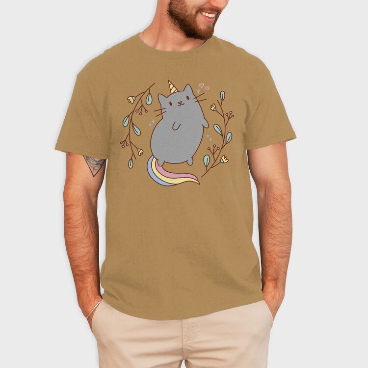 Unicorn Cat Cute, Tricou Barbati (Unisex)