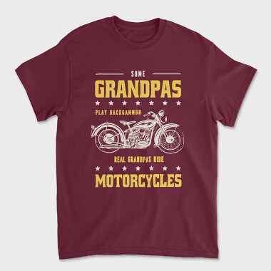 Real Graandpas Ride Motorcycles, Tricou Barbati (Unisex)