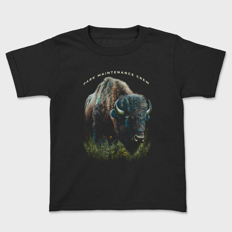 Realistic Bison, Tricou Copii