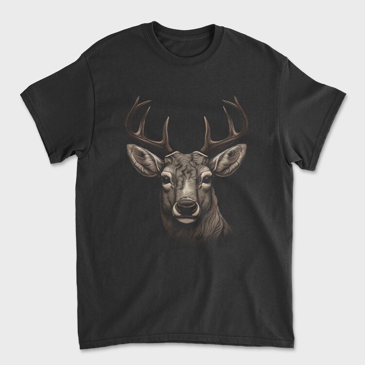 Realistic Deer, Tricou Barbati (Unisex)