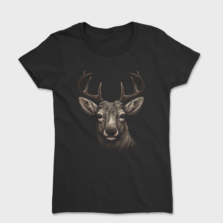 Realistic Deer, Tricou Femei