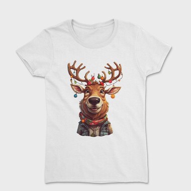 Reindeer Christmas Funny, Tricou Femei