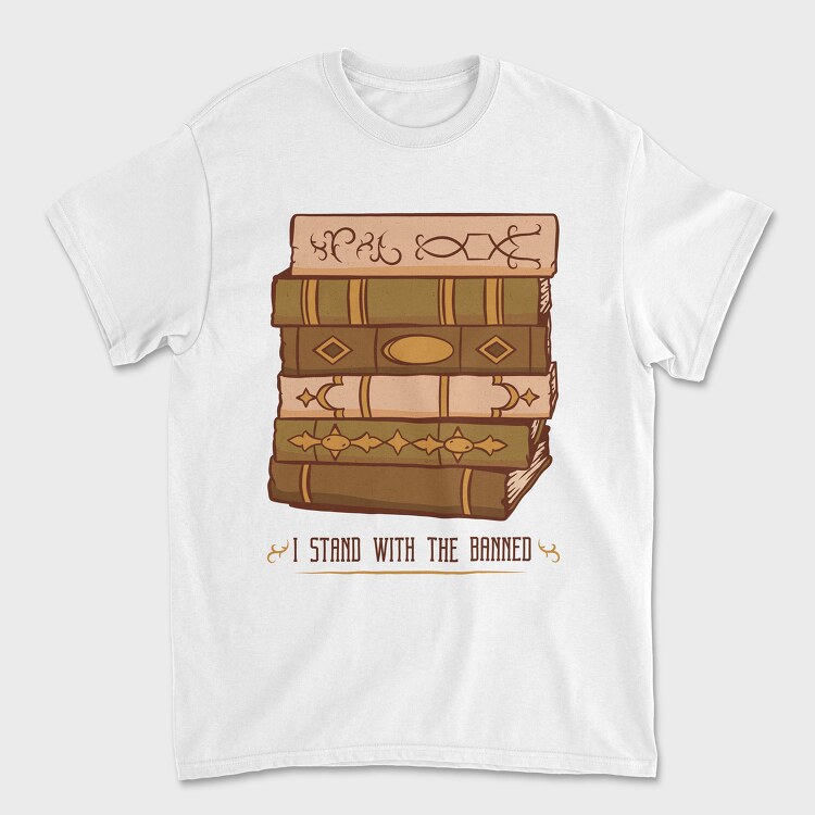 Retro Book Tower, Tricou Barbati (Unisex)