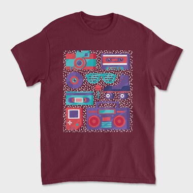 Retro Elements, Tricou Barbati (Unisex)