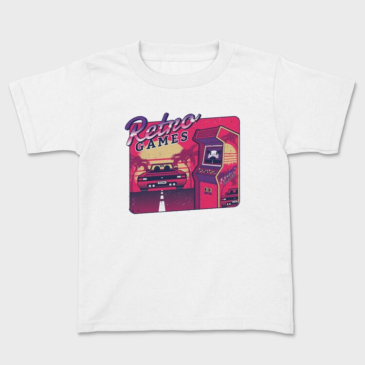 Retro Games Car, Tricou Copii