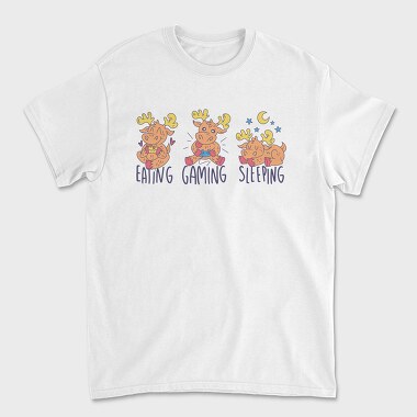 Moose Gamer, Tricou Barbati (Unisex)