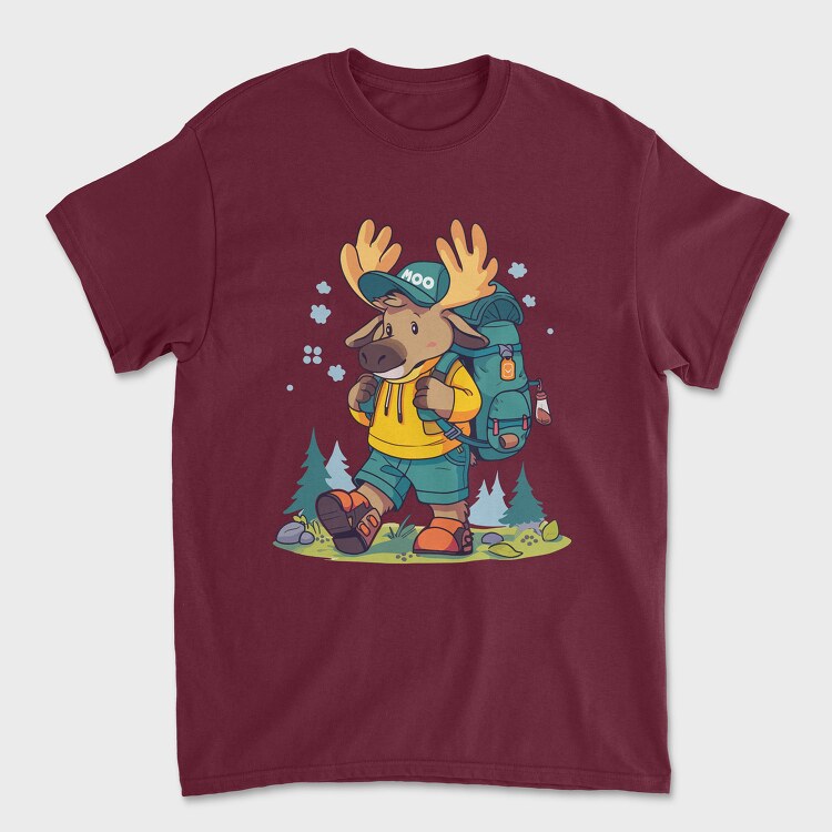 Moose Hiking, Tricou Barbati (Unisex)