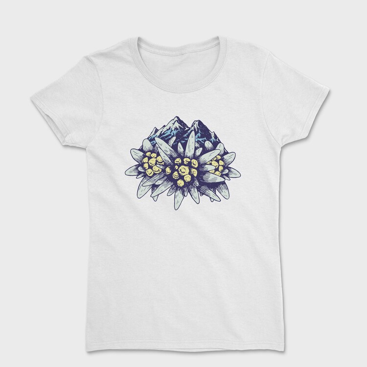 Edelweiss Flower Mountains, Tricou Femei