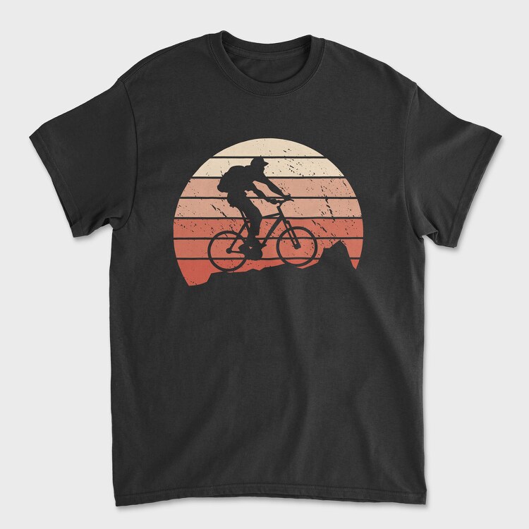 Mountain Bike Vintage, Tricou Barbati (Unisex)