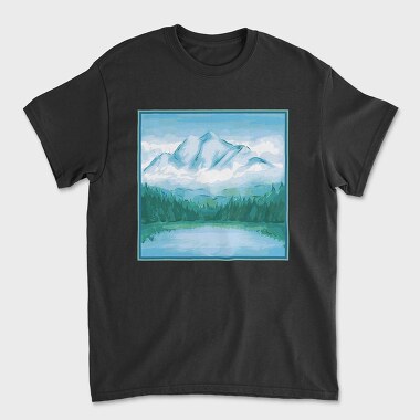 Mountain Painting, Tricou Barbati (Unisex)