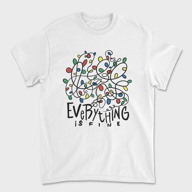 Everything Is Fine Christmas, Tricou Barbati (Unisex)