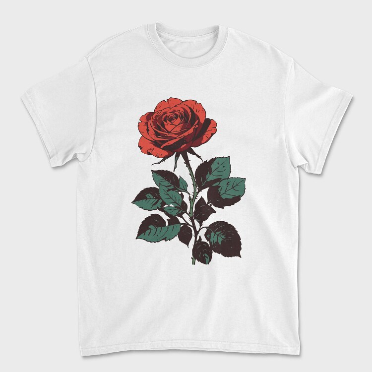 Rose Draw, Tricou Barbati (Unisex)