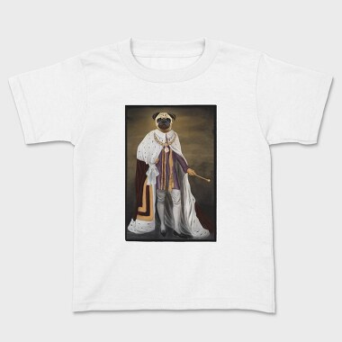 Royalty Pug Painting, Tricou Copii