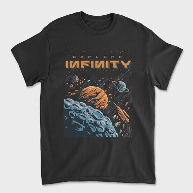 Explore Infinity Settle Anywhere, Tricou Barbati (Unisex)