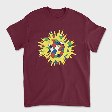 Rubik Explosion, Tricou Barbati (Unisex)