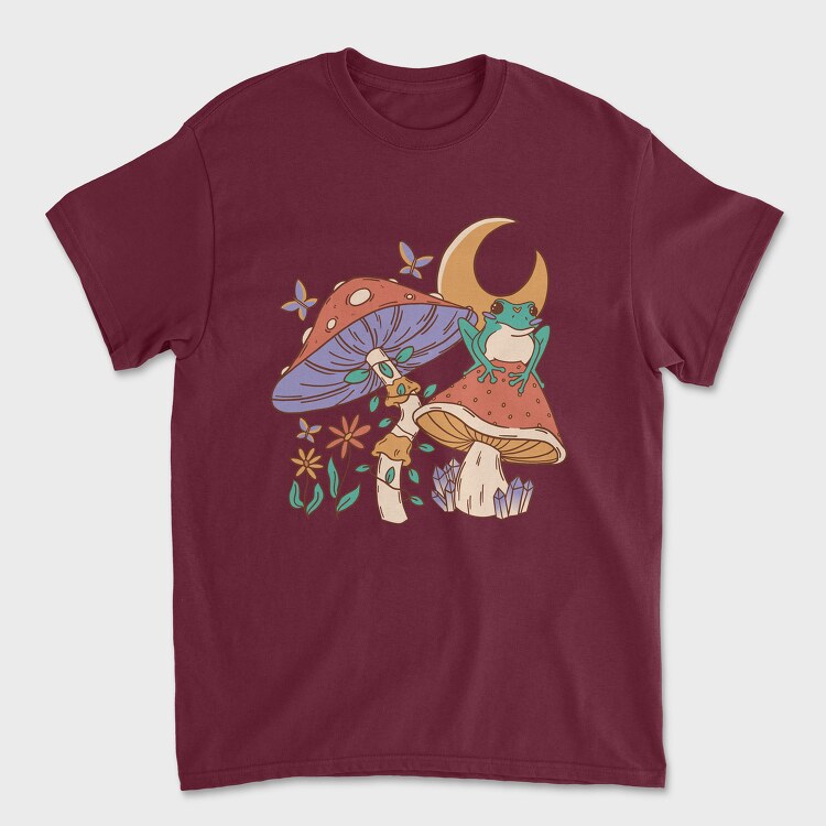 Mushroom Frog Moon, Tricou Barbati (Unisex)