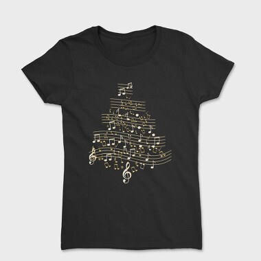 Music Christmas Tree, Tricou Femei