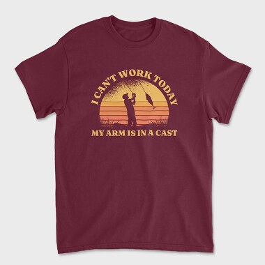 My Arm Is in a Cast Fishing, Tricou Barbati (Unisex)