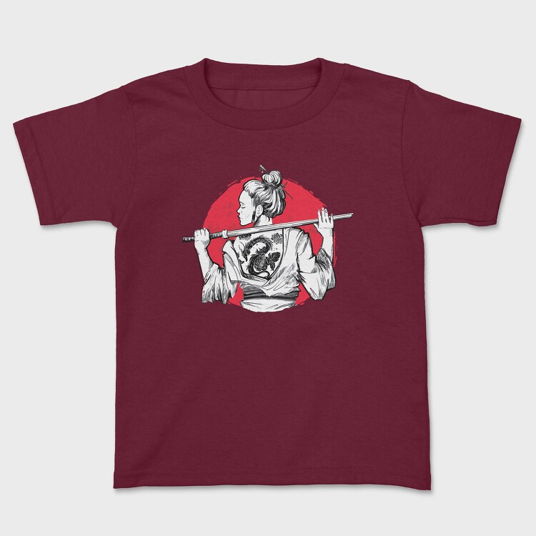 Samurai Girl Tattoo, Tricou Copii