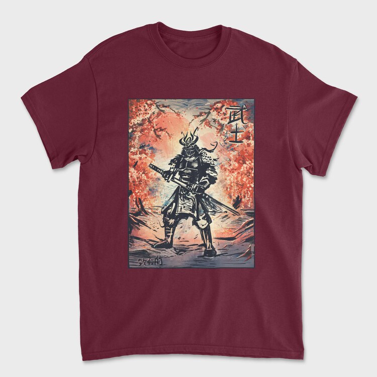 Samurai Traditional Trees, Tricou Barbati (Unisex)