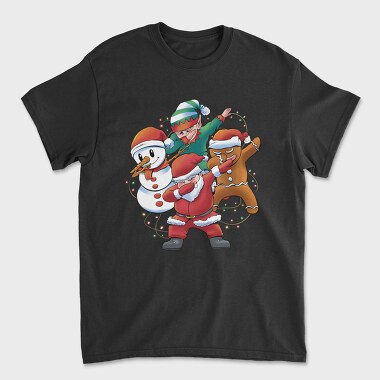 Santa Friends Dabbing, Tricou Barbati (Unisex)