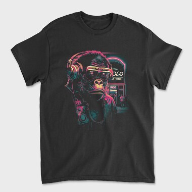 Neon Gorilla, Tricou Barbati (Unisex)