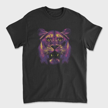 Neon Lion, Tricou Barbati (Unisex)