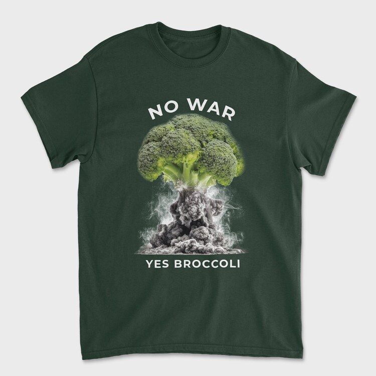 No War Yes Brocoli, Tricou Barbati (Unisex)