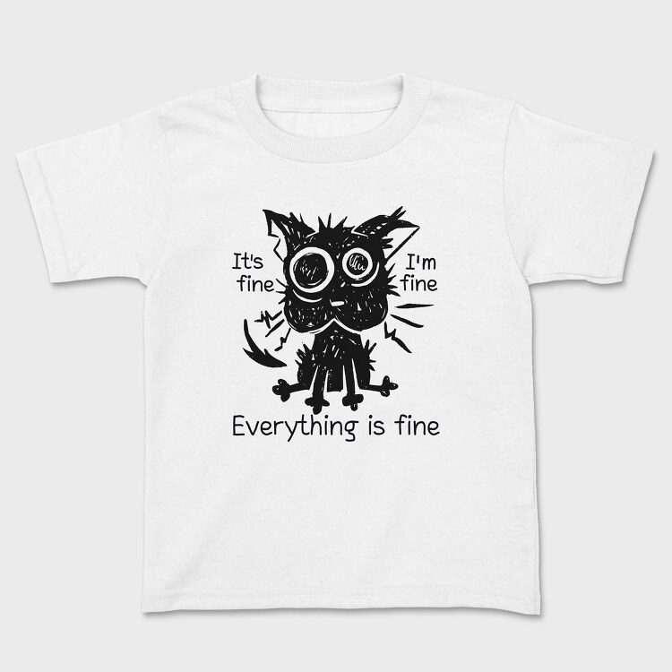 Shaggy Cat Everything Is Fine, Tricou Copii