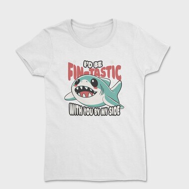 Shark Cute Valentines, Tricou Femei