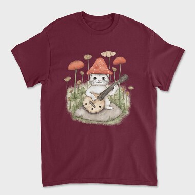 Shroom Hat Cat, Tricou Barbati (Unisex)