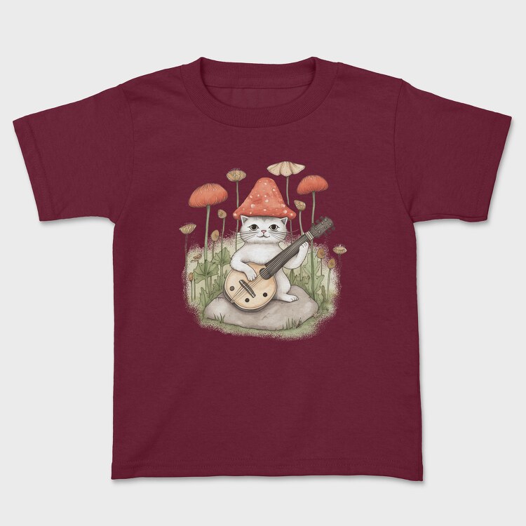 Shroom Hat Cat, Tricou Copii