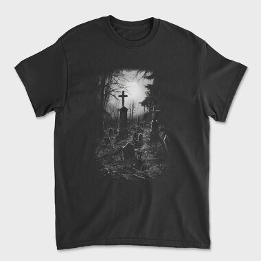 Old Graveyar Monochrome, Tricou Barbati (Unisex)