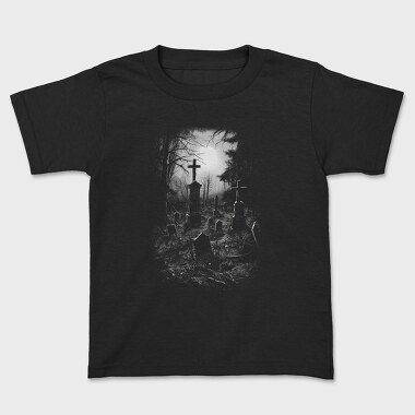 Old Graveyar Monochrome, Tricou Copii