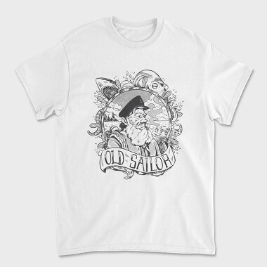 Old Sailor Black, Tricou Barbati (Unisex)